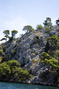 Eindruck Felsen am Wasser 1